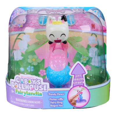 Gabby's Dollhouse Fairylandia, Pandy Paws Flutter-riffic Fairy Ring with Display Stand, Kids Toys for Girls & Boys Ages 3 and Up