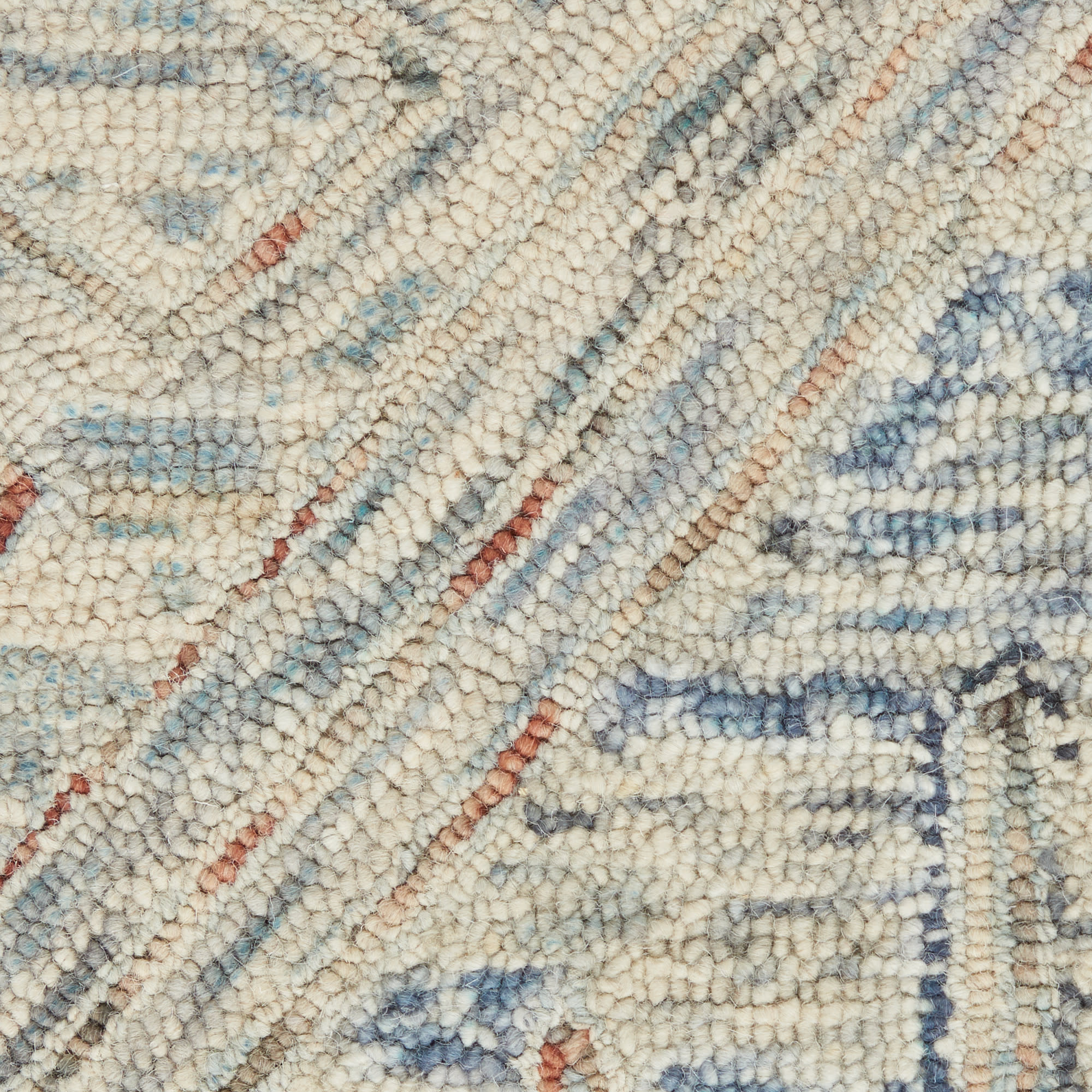 Nourison Interlock 3'9" x 5'9" Blue Multicolor Bohemian Indoor Rug