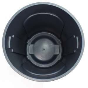 Impact, Gator, 44 gal, Plastic, Gray, Round, Receptacle