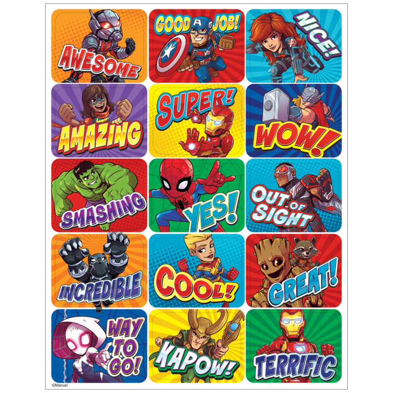 Marvel™ Super Hero Adventure Success Stickers, Pack of 120