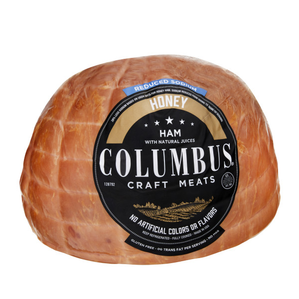 COLUMBUS(r) Reduced Sodium Honey Ham 2/3.5lb . C1CB - Front Center Inner Pack (Hi Res)