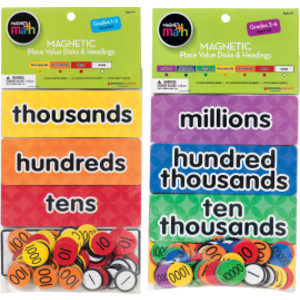 Magnetic Place Value Disks & Headings Bundle