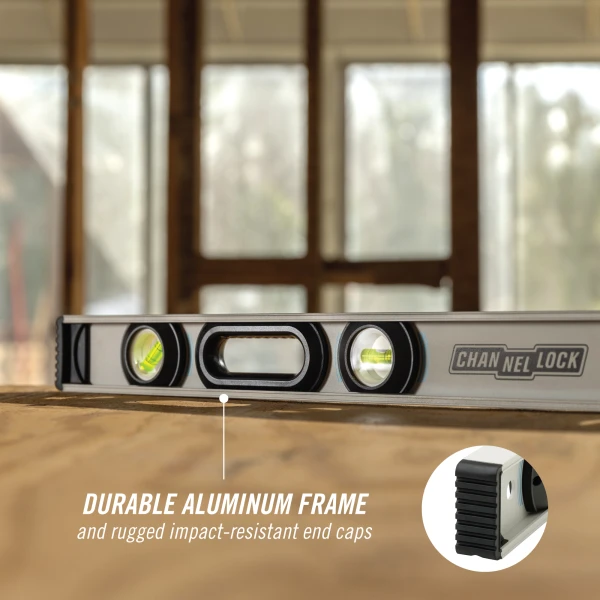 5100-0024 24-inch Professional-Grade Aluminum I-Beam Level