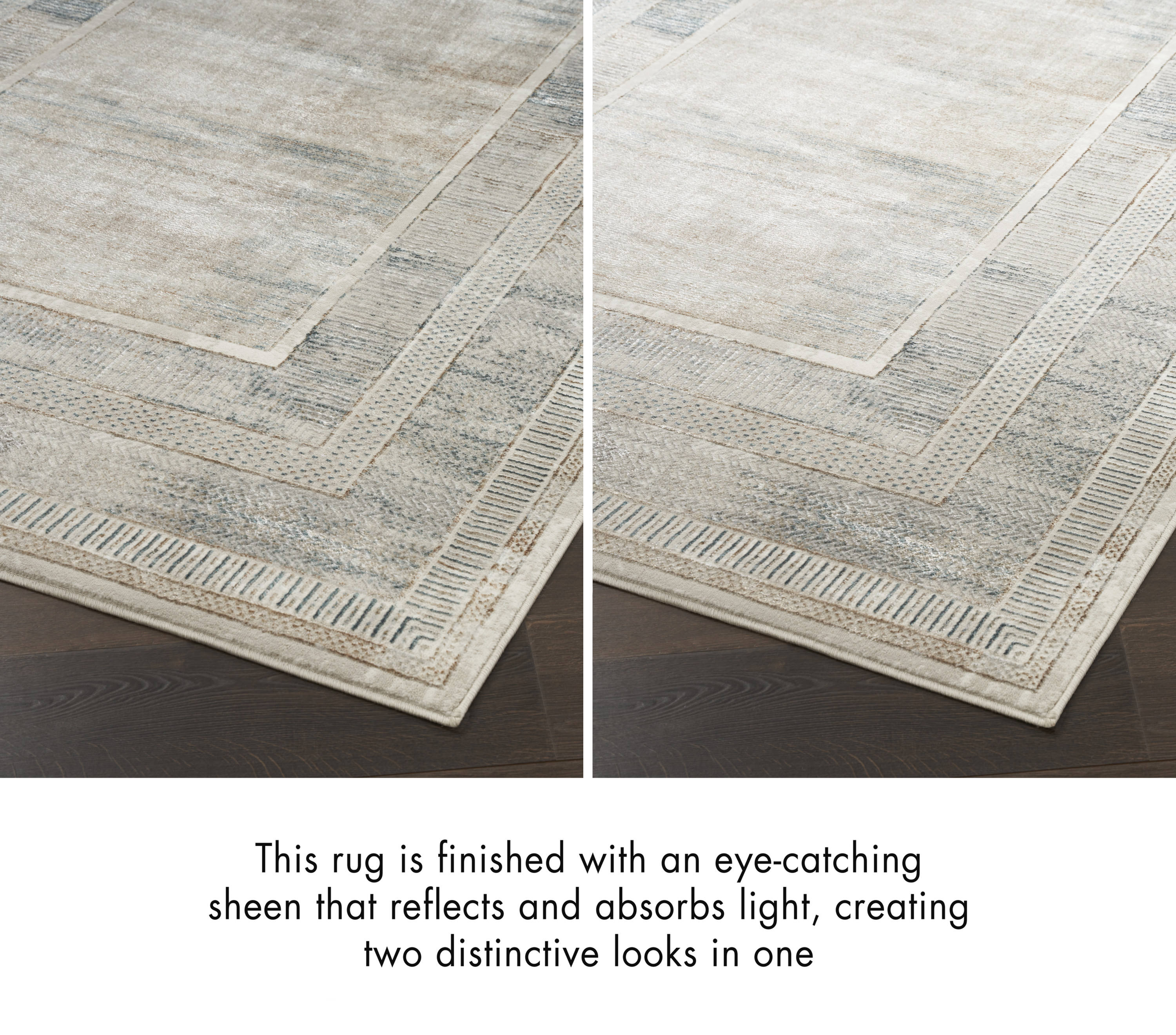 Nourison Glitz 5'3" x 7'3" Ivory Multicolor Modern Indoor Rug