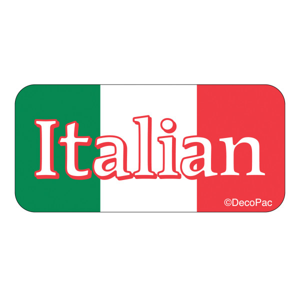 Italian Label PhotoCake® Edible Image® Merchandising Label