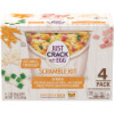 Just Crack an Egg Denver Scramble Smoked Ham, Cheddar Cheese, Potatoes, Green Peppers & Onions Bowls, 4 ct Box, 3 oz Cups