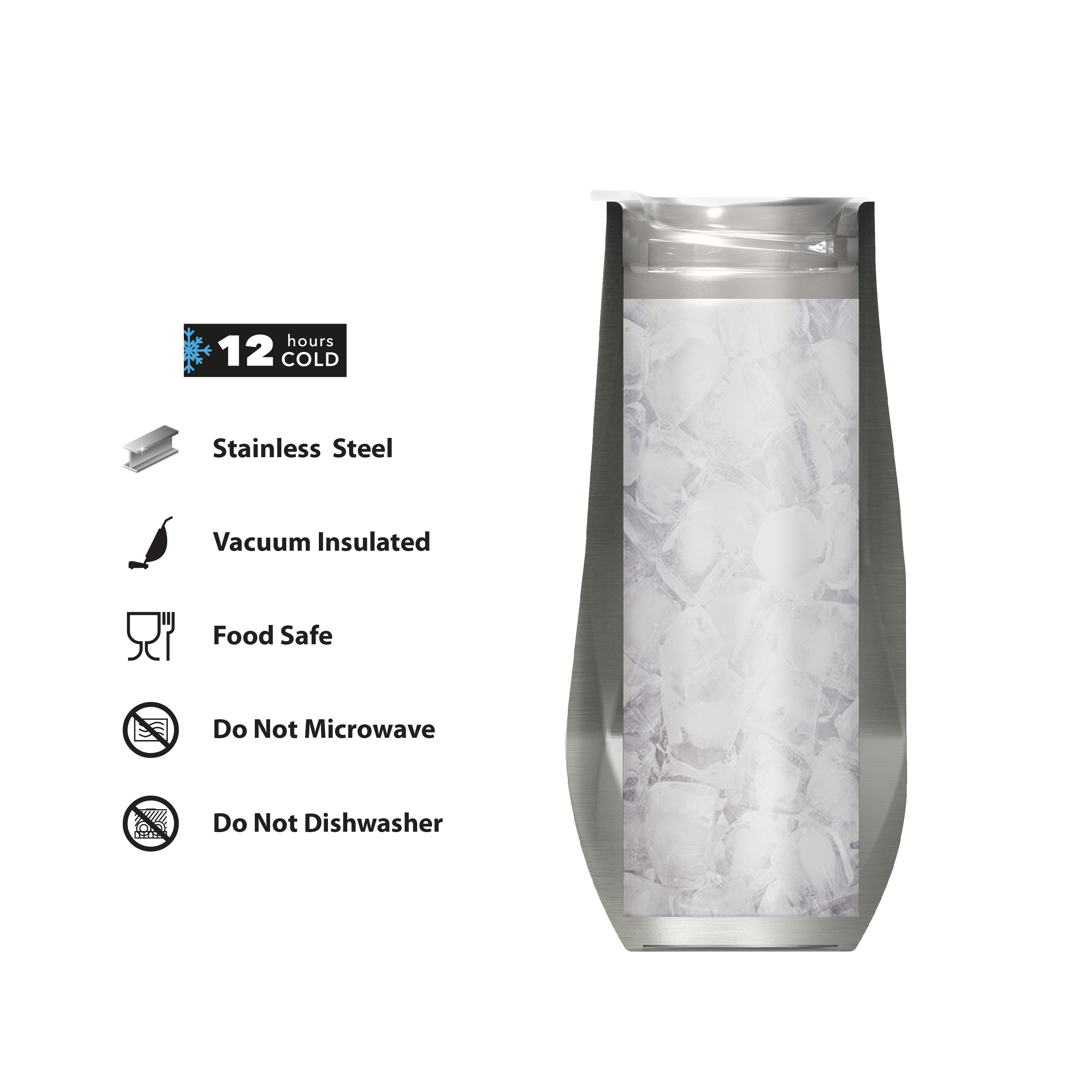 Fractal 9 ounce Vacuum Insulated Stainless Steel Tumbler, Light Gold
