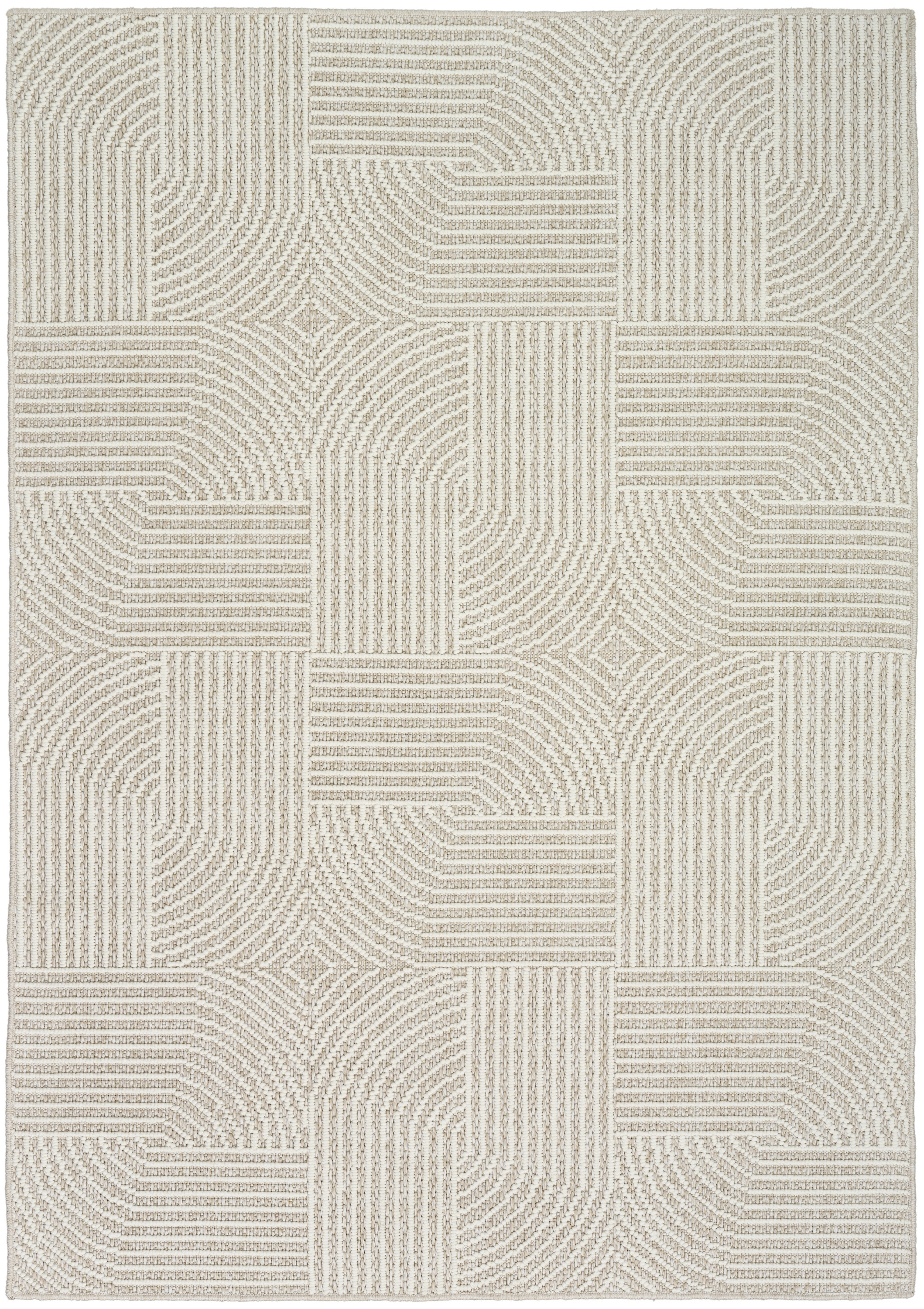 Nourison Natural Texture 5'3" x 7' Beige Ivory Modern Indoor Rug