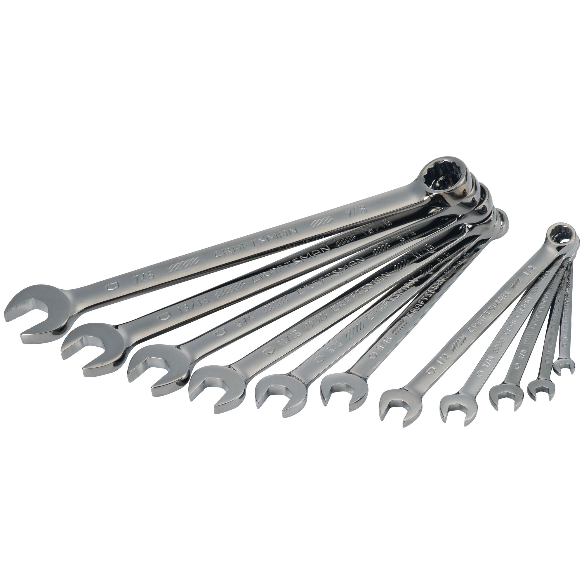 View of CRAFTSMAN Wrenches on white background