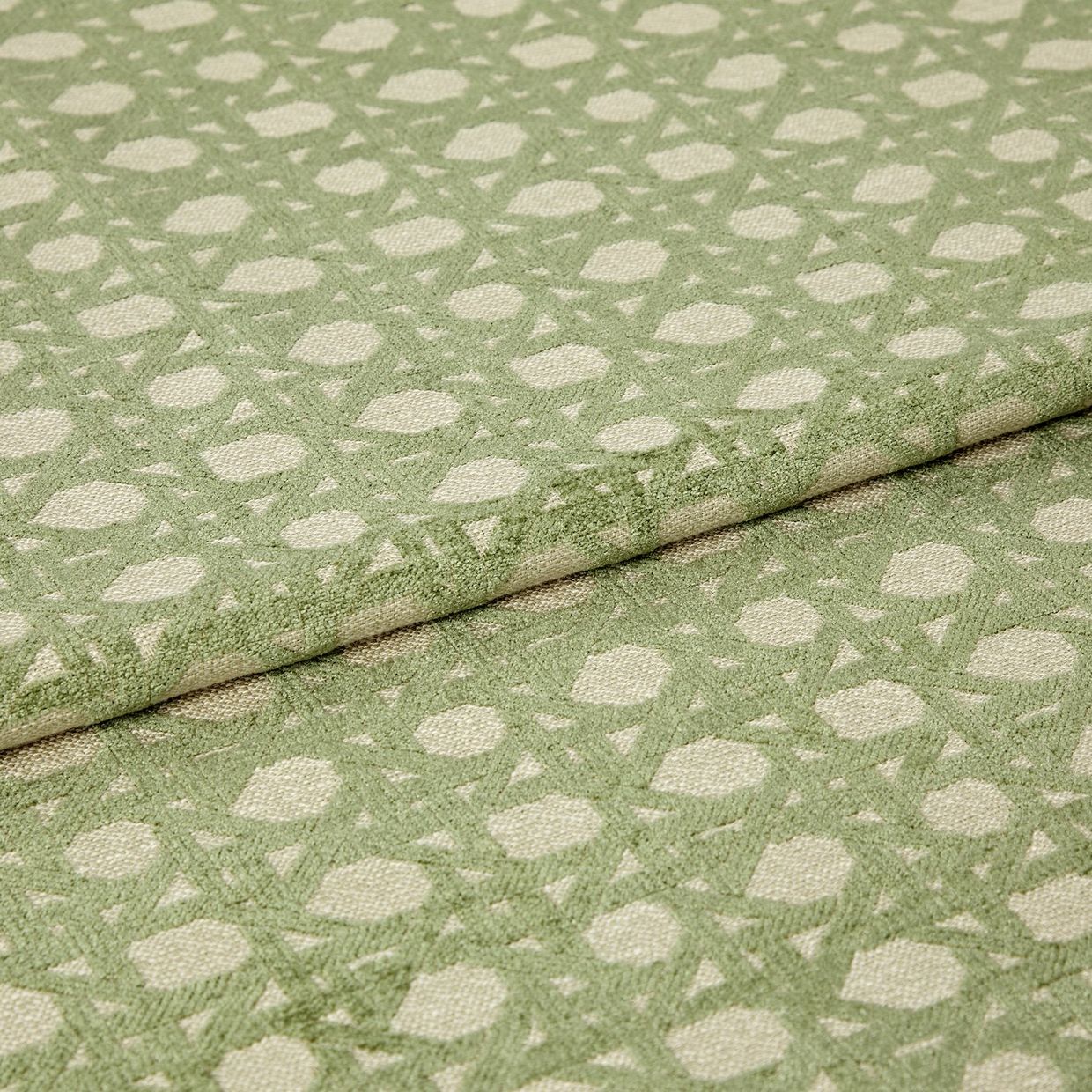 Wyndhams Rattan Pistachio Roman Blind