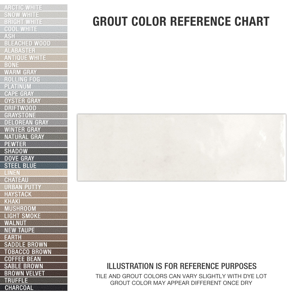 Coco Glossy Cloud White 2 in. x 5-7/8 in. Porcelain Wall Tile