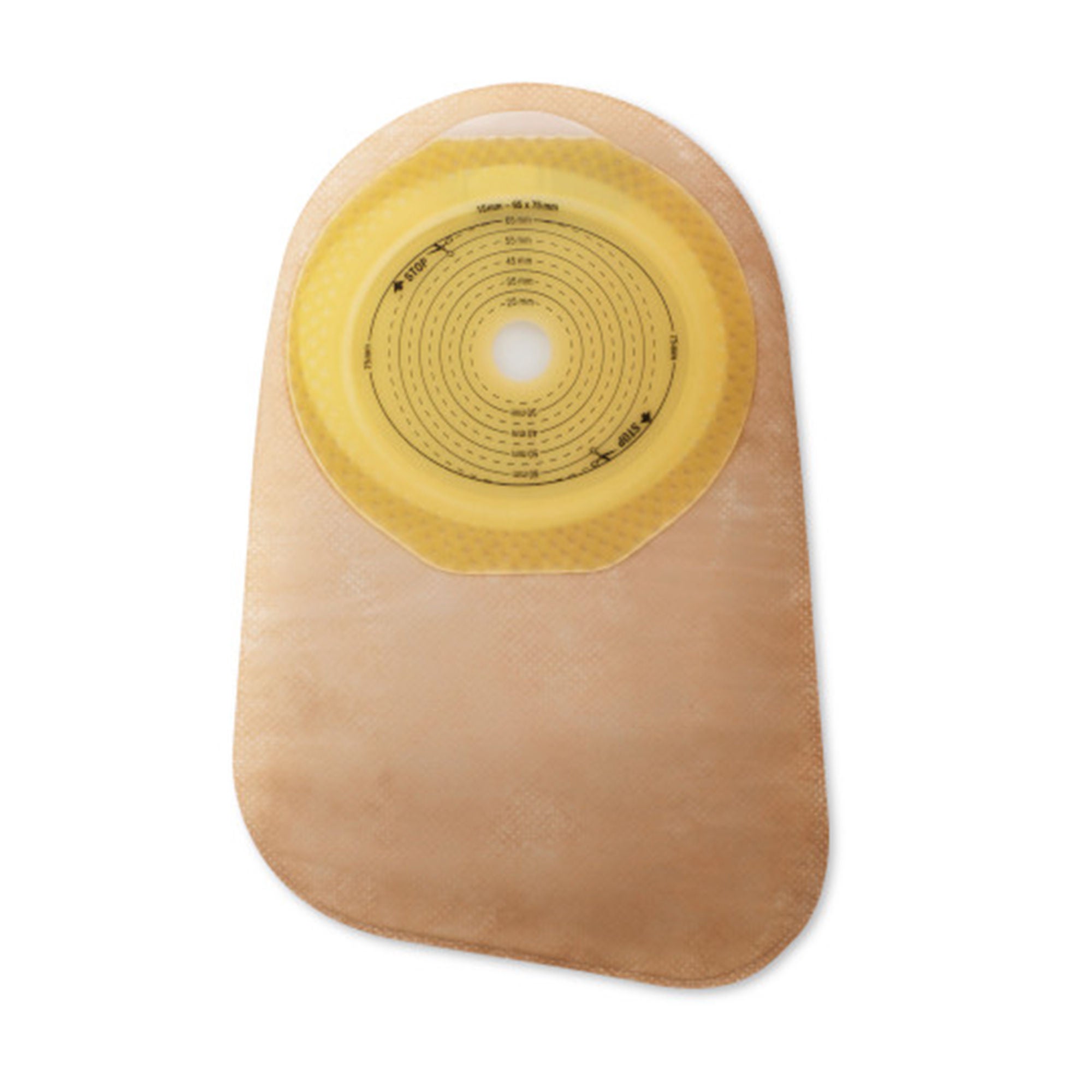 Premier™ 82300 1-Piece Beige Colostomy Pouch, Cut to Fit Stomas up to 55 mm