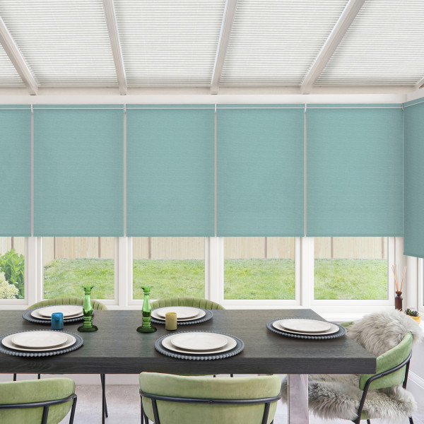 Hattie Turquoise Roller Blind