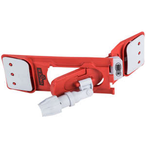 Unger, SmartColor, 32qt, Mop Bucket w/ Sidepress Wringer and Drain, Red