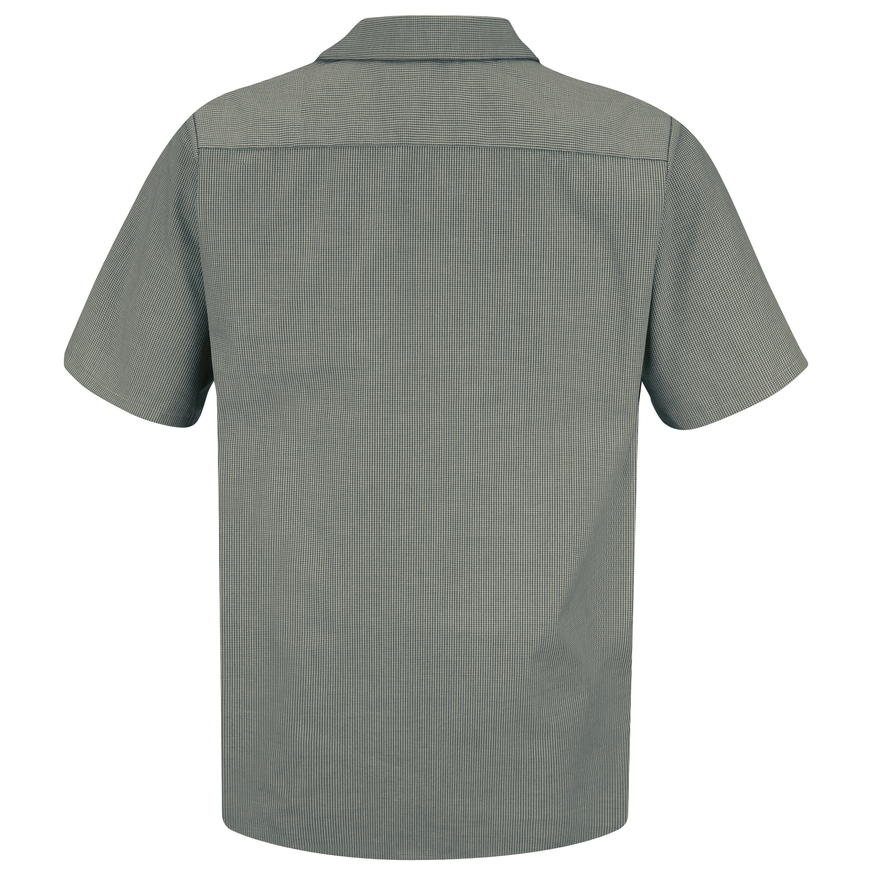 Red Kap Men's Short Sleeve Microcheck Uniform Shirt