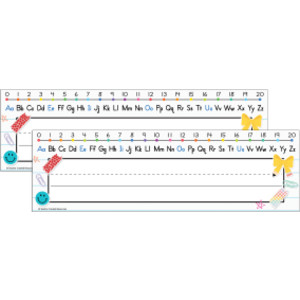 2-Pack Cool for School Alphabet Flat Name Plates