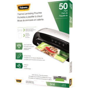 Thermal Laminating Pouches, Letter, 5mil, 50 pack