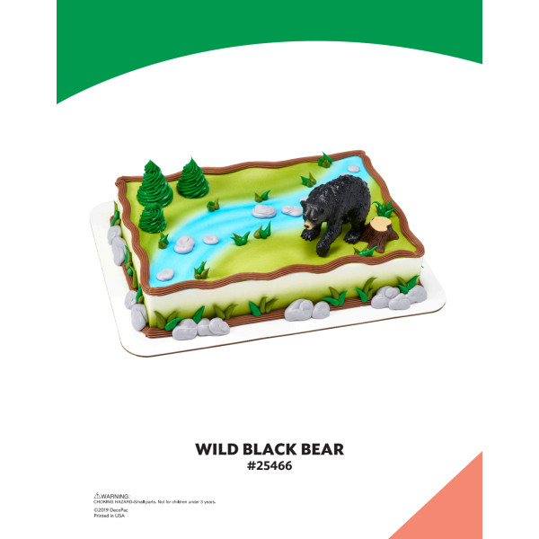 Wild Black Bear The Magic of Cakes® Icing Only Page