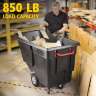 RUB1314BK, Rubbermaid Commercial, Rotomolded Tilt Truck, Utility Duty, 1 Cubic Yard, Black