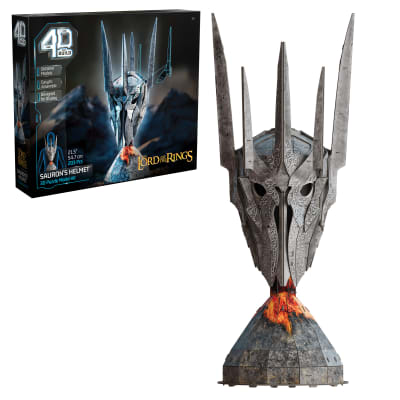 4D Build, Lord of the Rings Sauron Helmet 3D Model Kit, Lord of the Rings Collectibles & Desk Décor, Adult Puzzle, Building Toys, 203 Pieces, 3D Puzzles, Gift Ideas for Ages 12 & Up