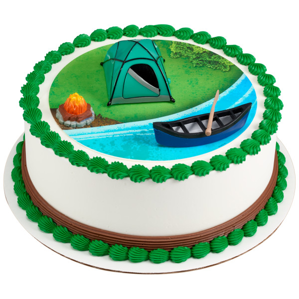 Fireside Camp PhotoCake® Edible Image® DecoSet® Background