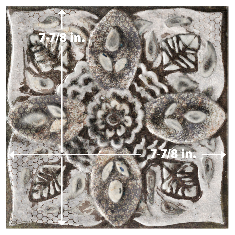 Mandala Decor Mix Mystikos 7-7/8 in. x 7-7/8 in. Ceramic Wall Tile