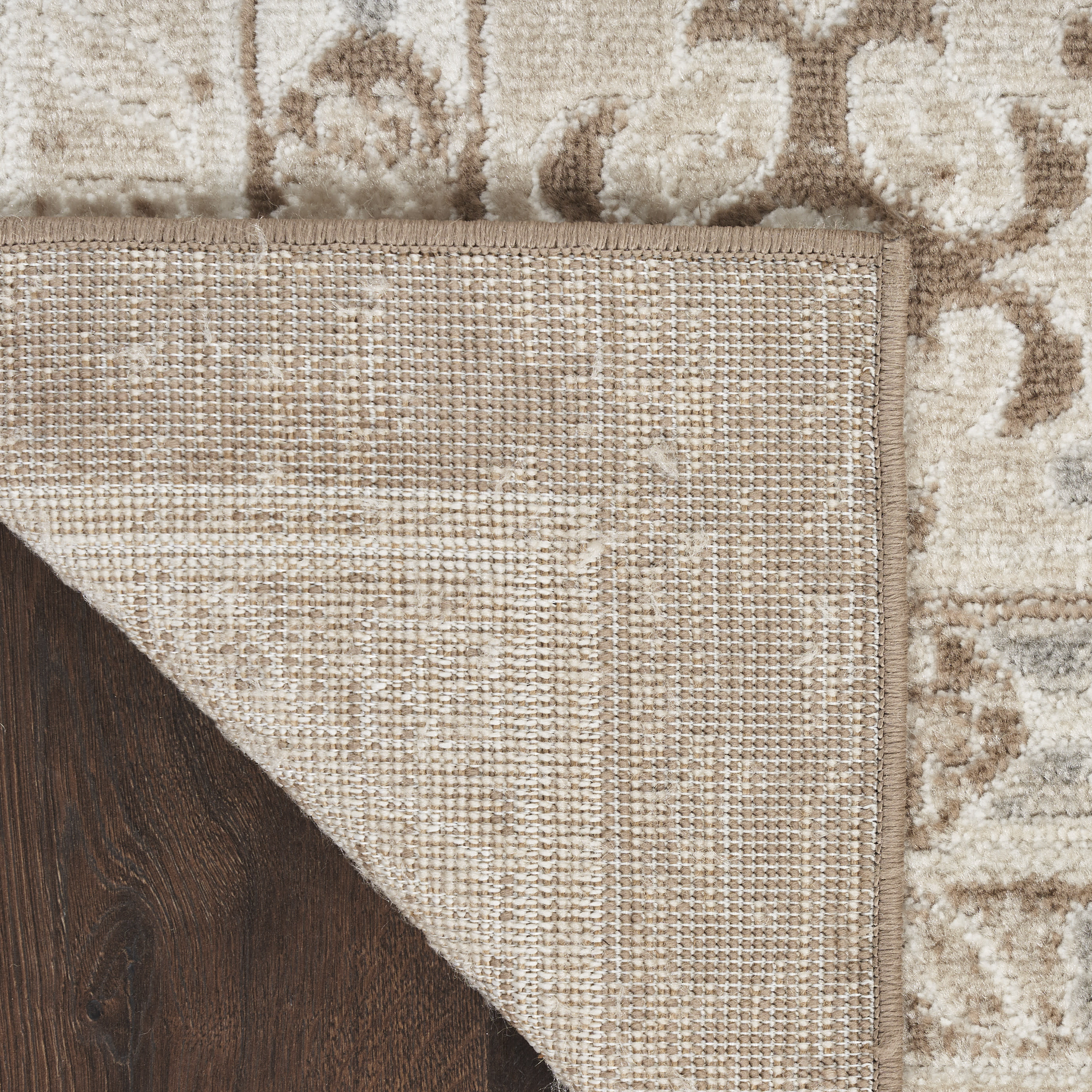 Nourison Serenity Home 3'11" x 5'11" Ivory Mocha Vintage Indoor Rug