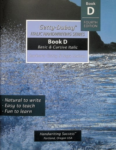 Getty-Dubay Italic Handwriting Series Book D Fourth Edition