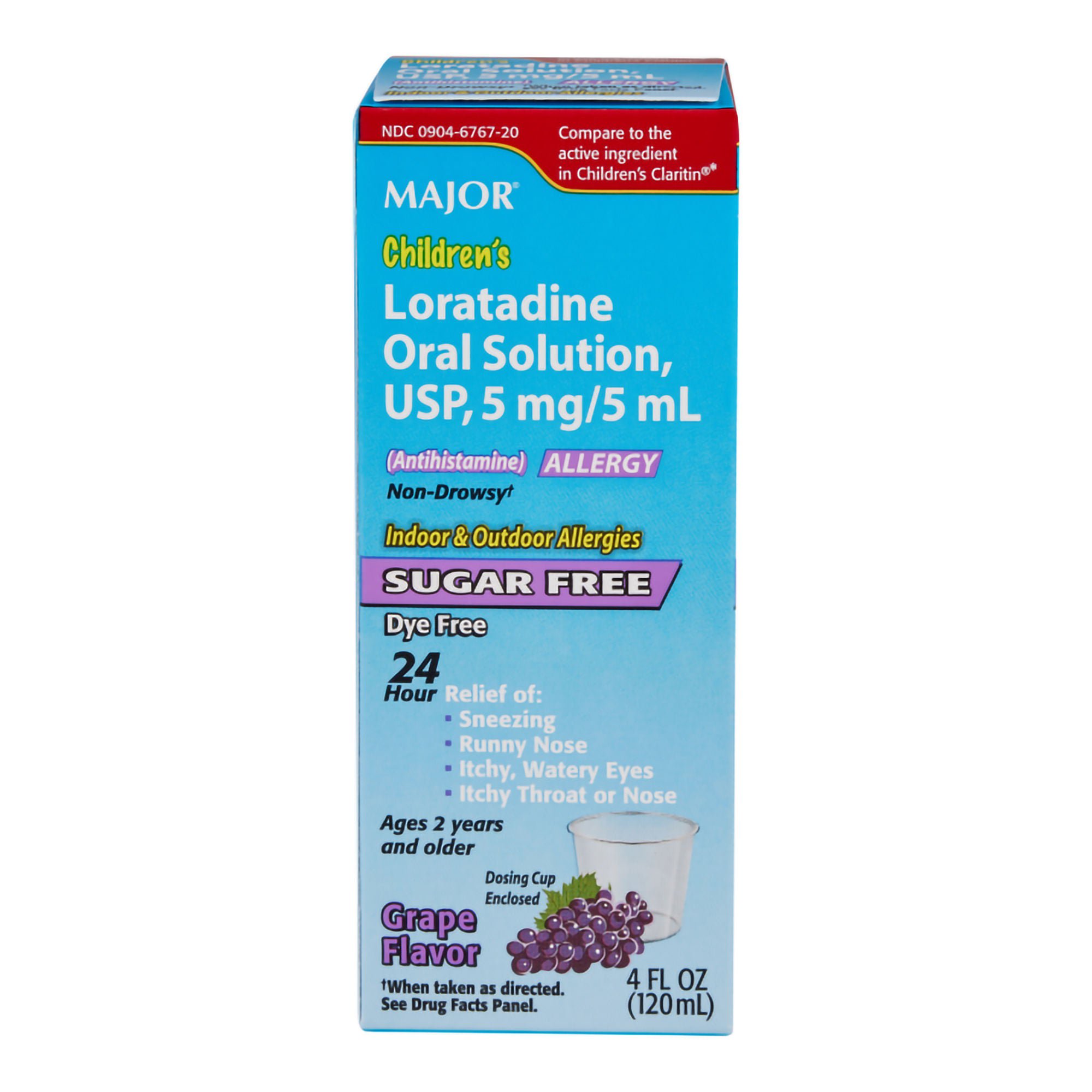 Major Pharmaceuticals LORATADINE, SOL CHLD GRAPE 5MG/5ML 4OZ