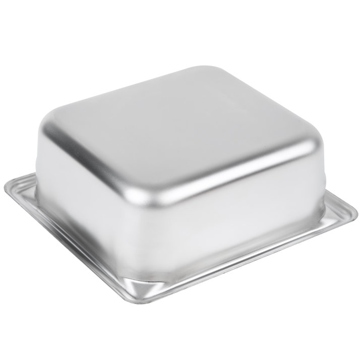 Sixth-size 2 ½-inch-deep Super Pan V® stainless steel steam table pan