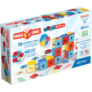 Magicube&trade; Word Building Set, Recycled, 55 Pieces