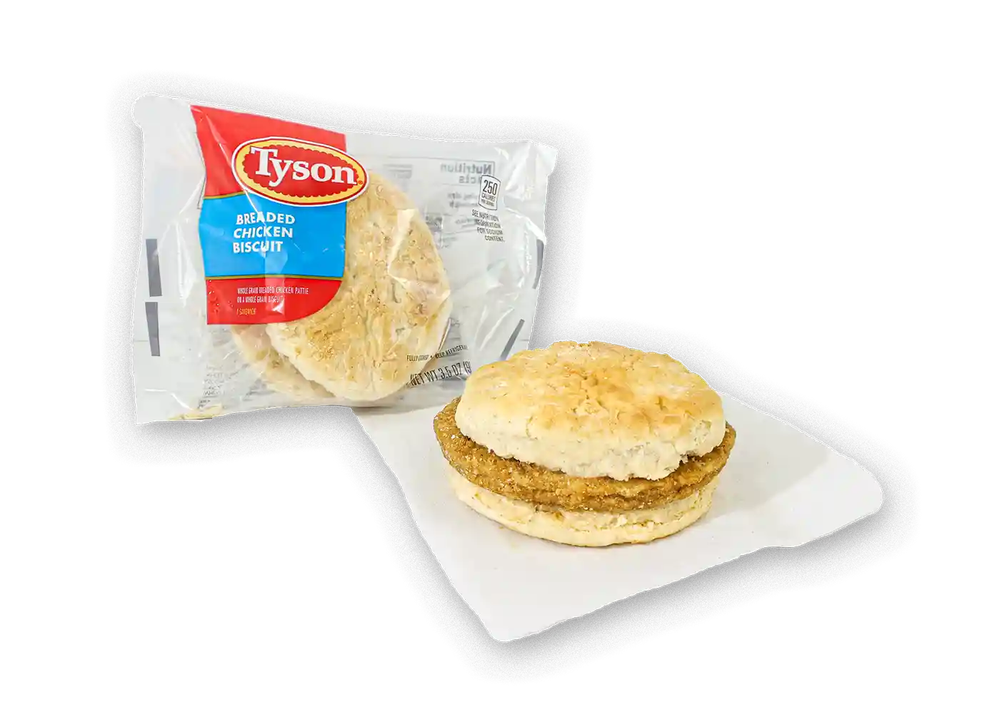 Tyson® Individually Wrapped Breaded Chicken Patty on a Whole Grain Biscuit, 100/3.15 oz._image_1