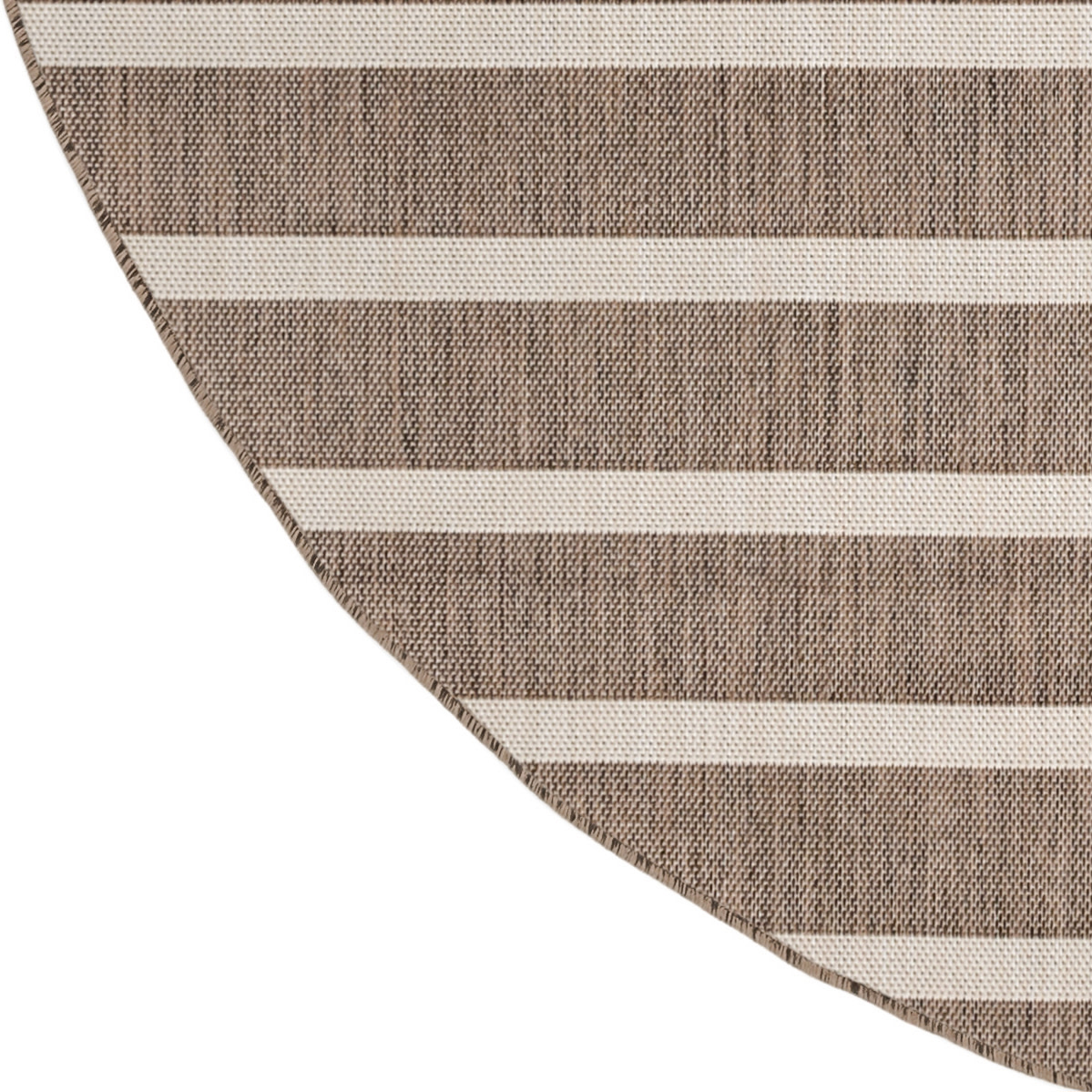 Nourison Positano 8' x Round Natural Ivory Modern Rug