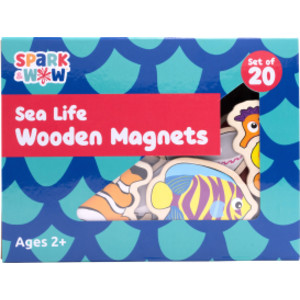 Wooden Magnets - Sea Life - Set of 20