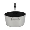 8 ½-quart Wear-Ever® tapered aluminum saucepan with SteelCoat x3™ nonstick coating and silicone handle