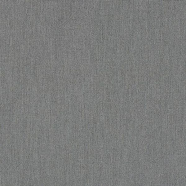 Gray heathered fabric swatch fills the frame, displaying fine woven texture; lying flat and evenly lit in neutral studio lighting, no other objects visible, edges indistinct against a uniform background.