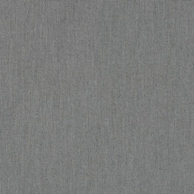 Gray heathered fabric swatch fills the frame, displaying fine woven texture; lying flat and evenly lit in neutral studio lighting, no other objects visible, edges indistinct against a uniform background.