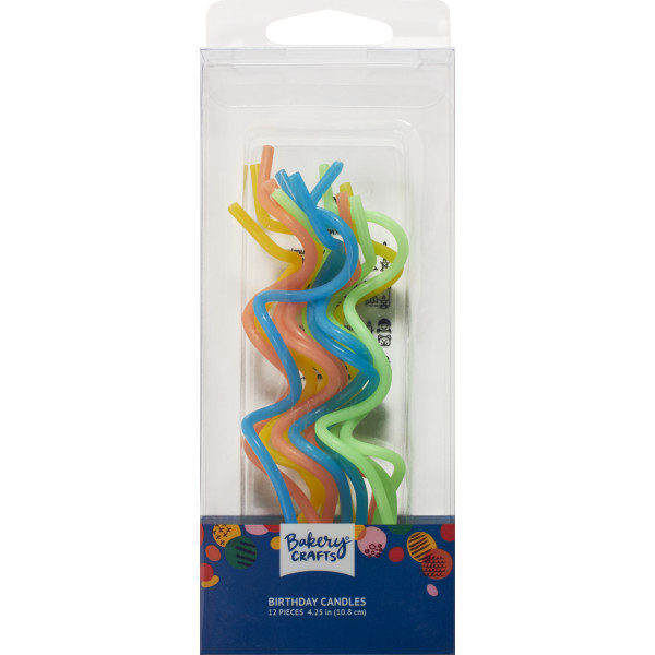 Neon Twist Shaped Candles
