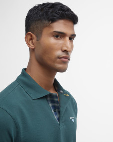 Tartan Pique Polo Shirt Green Gables