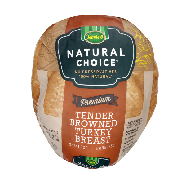 JENNIE-O(r) NATURAL CHOICE(r) Tender Browned Turkey Breast . C1CB - Front Center Inner Pack (Hi Res)