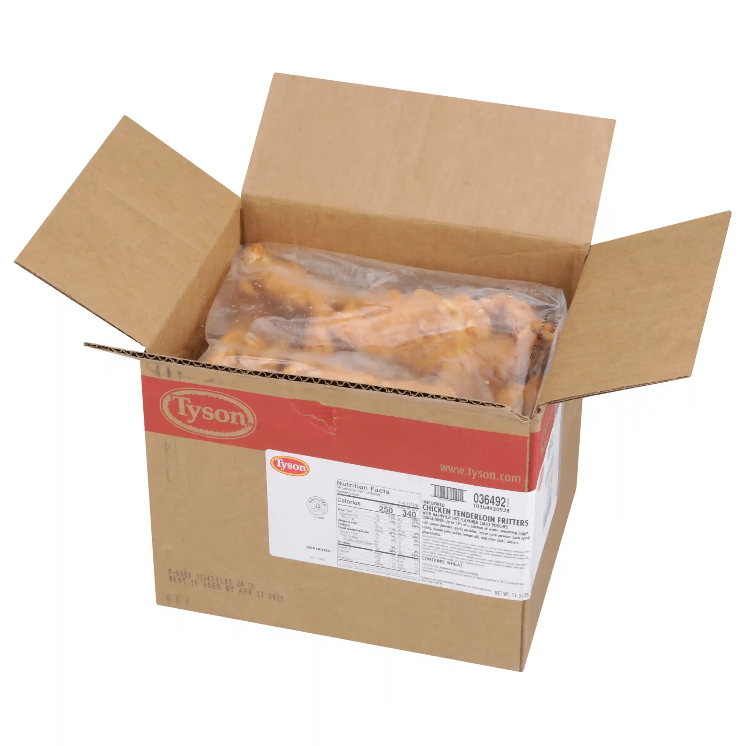 Tyson® Uncooked Breaded Chicken Tenderloins with Nashville Hot Sauce Pouches_image_4