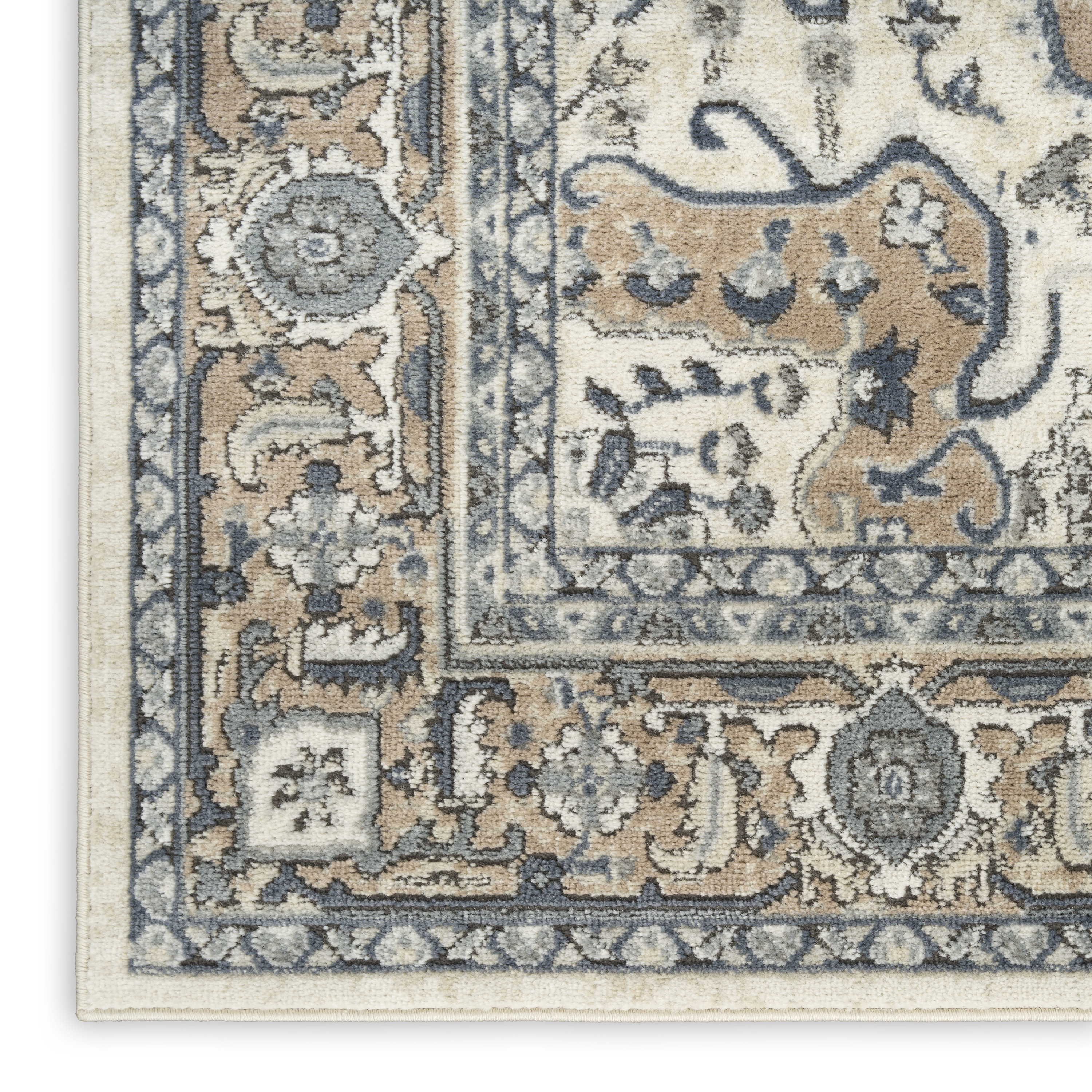 Nourison Quarry 7'10" x 9'10" Ivory Taupe Vintage Indoor Rug