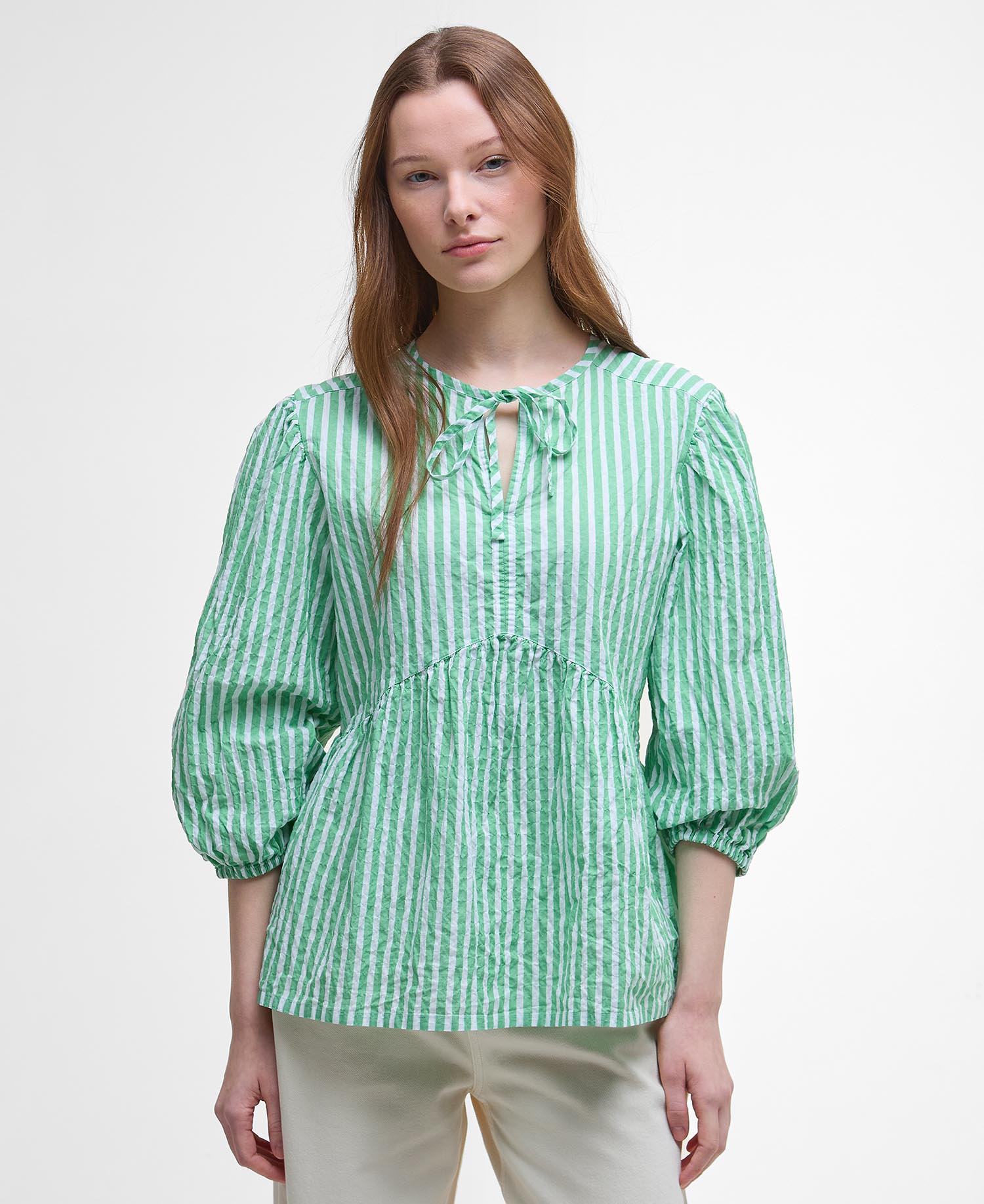 Daison Striped Blouse image number 0