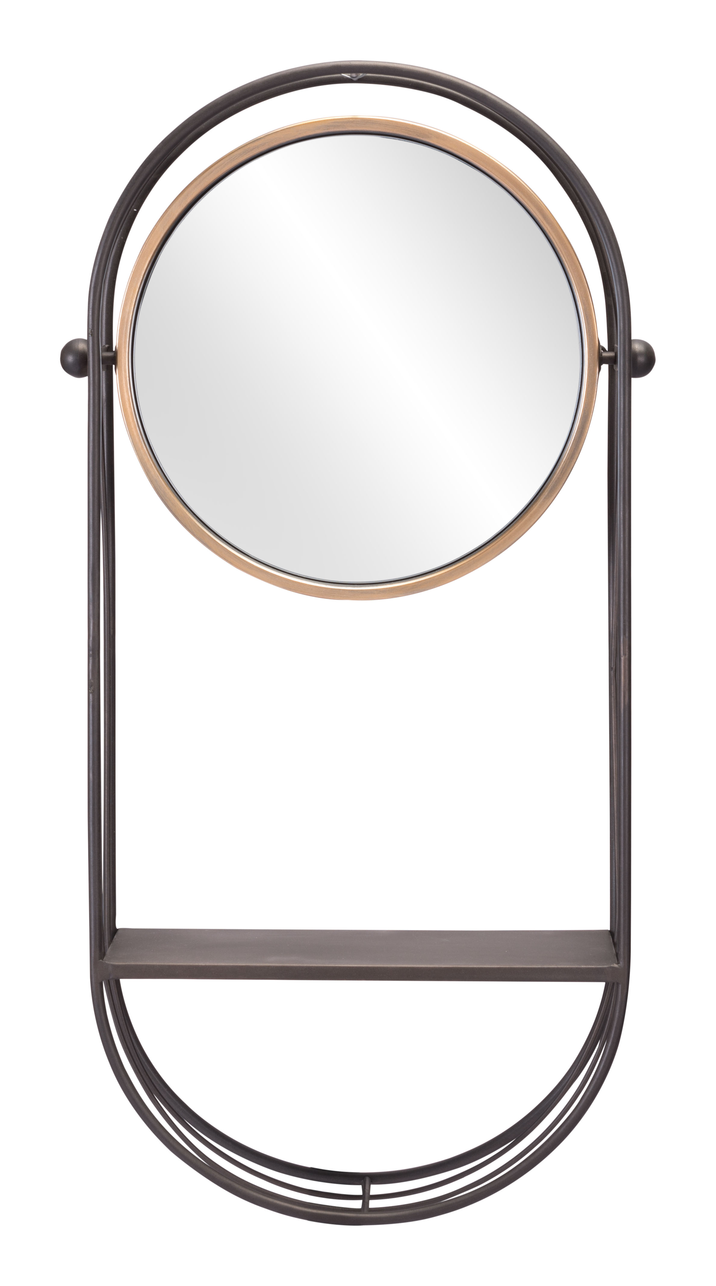 Saroni Mirror Shelf Antique Gray product image