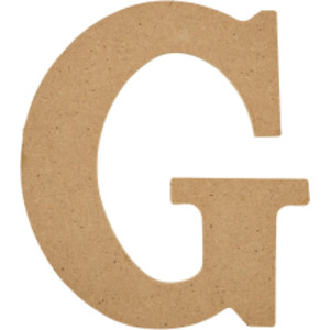 MDF Letter, G, 5 Inch
