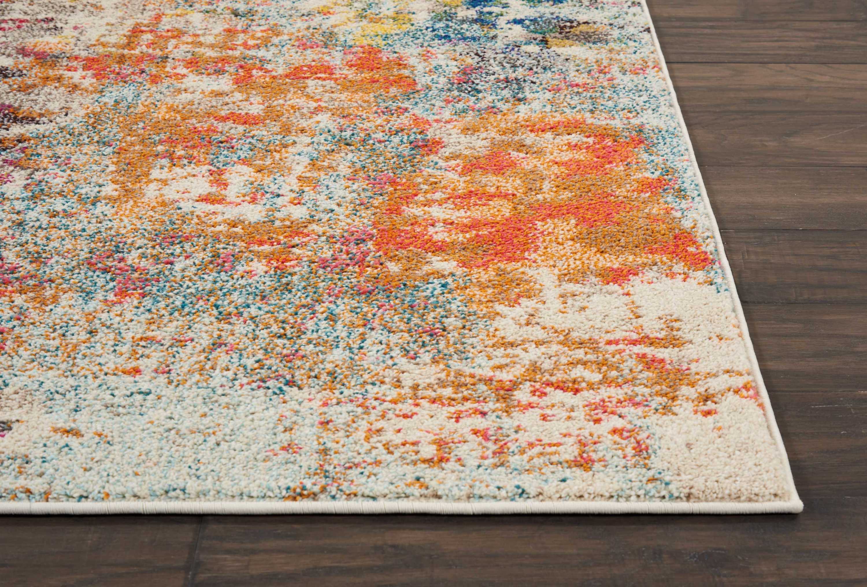 Nourison Celestial 7'10" x 10'6" Pink Multicolor Modern Indoor Rug