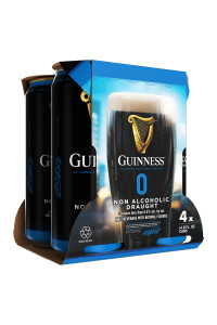 Guinness Draught Non-Alcoholic | 4pk Cans