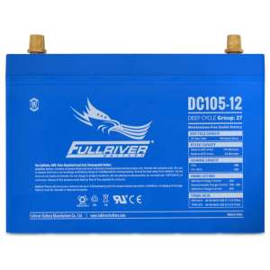 Fullriver Battery, DC105-12 Premium Deep Cycle AGM Battery