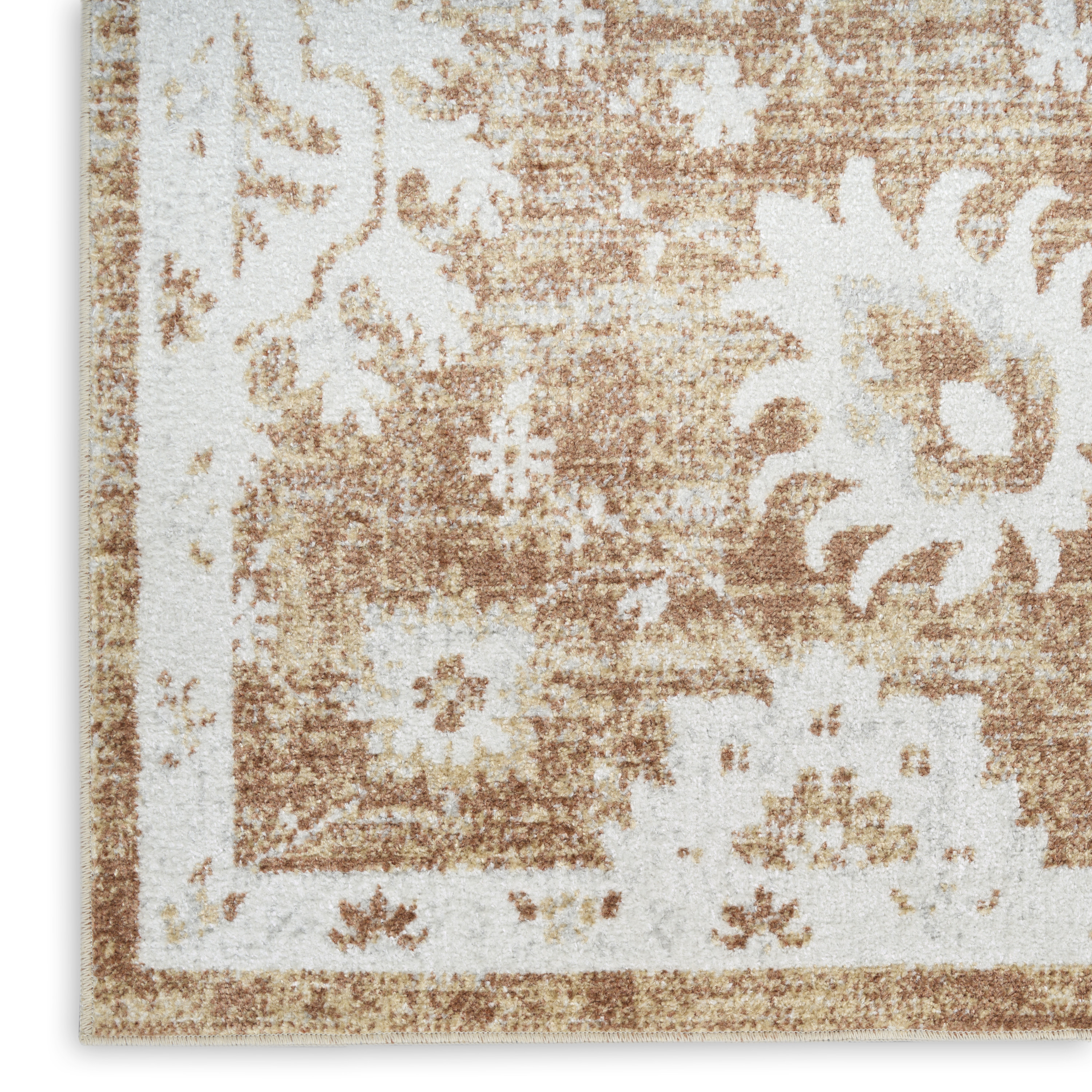 Nourison Astra Machine Washable 6'7" x 9' Copper Vintage Indoor Rug