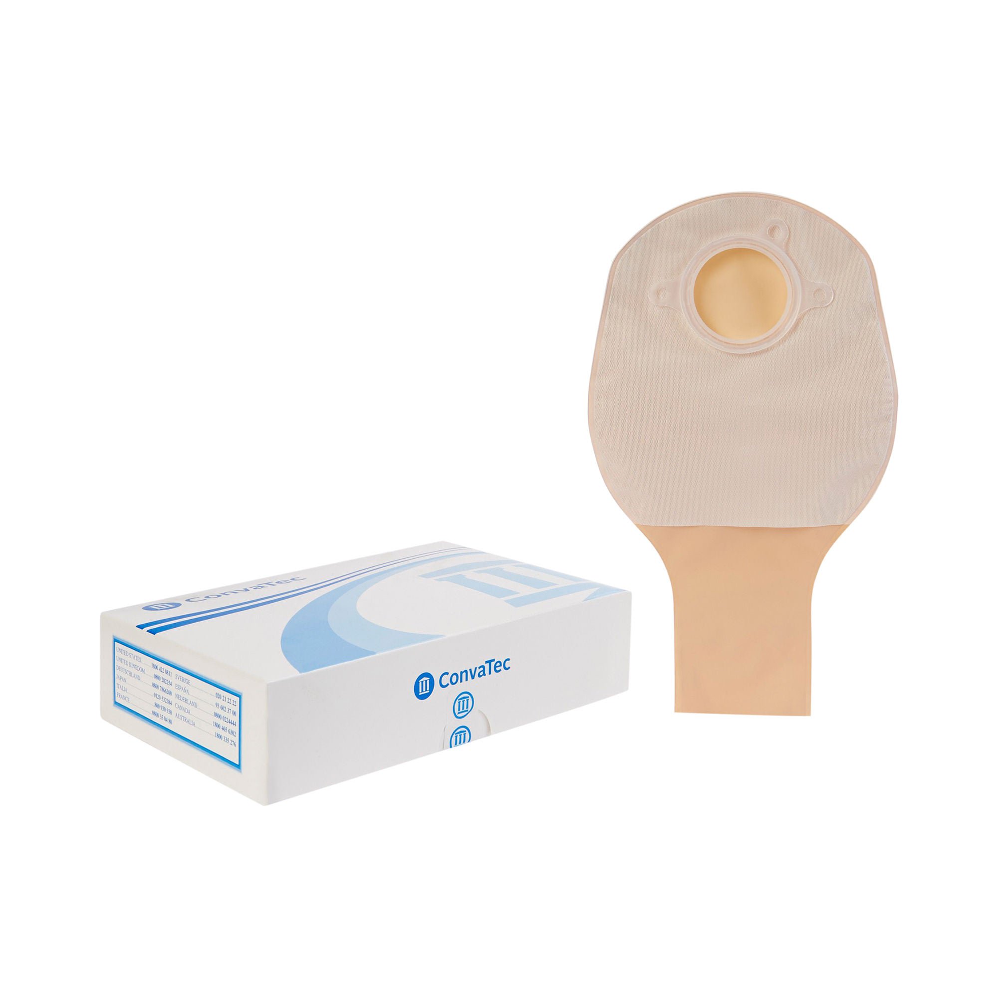 Sur-Fit Natura® Two-Piece Opaque Colostomy Pouch, 10 Inch Length, 1¾ Inch Flange